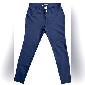 Faded Glory Women's Full Length Navy  Knit Ponte Pant .